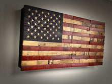 Load image into Gallery viewer, The CAPTAIN FLAG CONCEALMENT CABINET - RWB Edition (18" x 36")