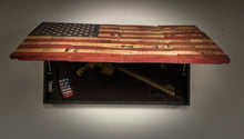 Load image into Gallery viewer, The CAPTAIN FLAG CONCEALMENT CABINET - RWB Edition (18" x 36")