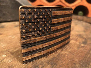 Bourbon Barrel American Flag Patch (Patch Only)