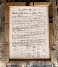 Load image into Gallery viewer, NEW PRODUCT - The Declaration of Independence (Framed)
