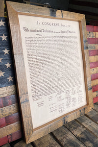 NEW PRODUCT - The Declaration of Independence (Framed)