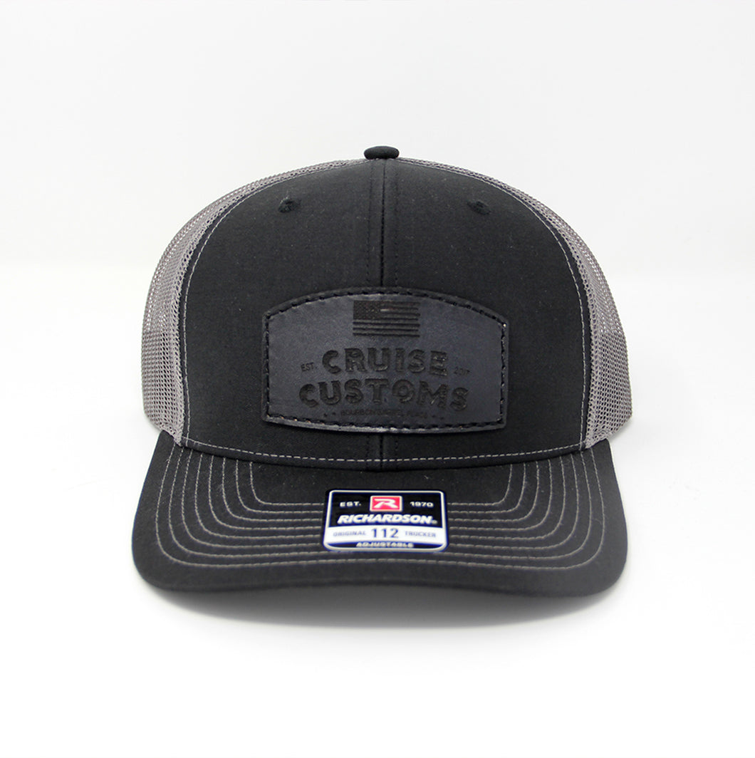 Cruise Customs Trucker Leather Patch Hats