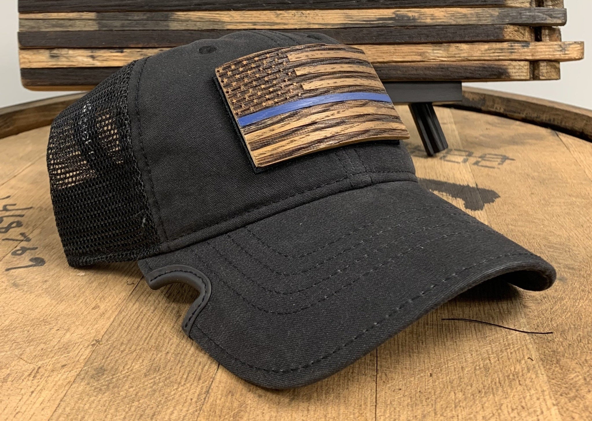 Bourbon Barrel American Flag Patch Hat Cruise Customs – Cruise